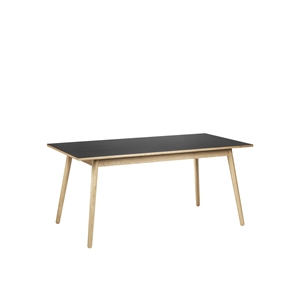 FDB Møbler C35B Dining Table 160 cm Black Lacquered Oak