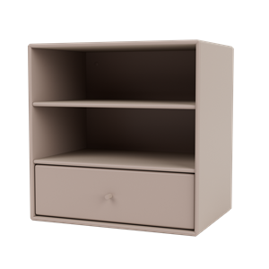 Montana Mini 1005 Bookcase with Drawer Mushroom