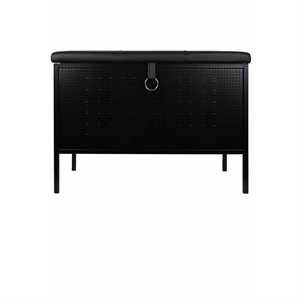 Maze Frank Storage Bench Black/ Black