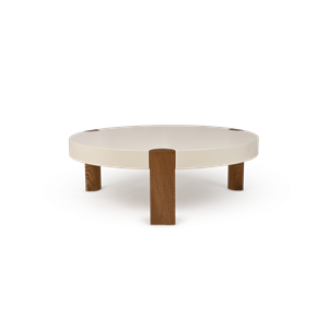 Mazo Fer Coffee Table Ø100 White/ Oak