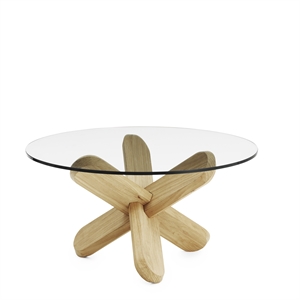 Normann Copenhagen Ding Table lasi/tammi