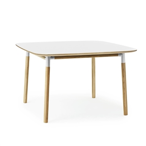 Normann Copenhagen Form Dining Table 120 x 120 cm White/ Oak