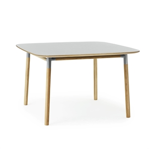 Normann Copenhagen Form ruokapöytä 120 x 120 cm harmaa/tammi