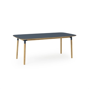 Normann Copenhagen Form Dining Table 95 x 200 cm Blue/ Oak