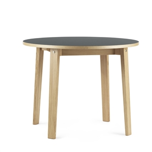 Normann Copenhagen Slice Table Oak/Linoleum Ø95