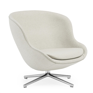 Normann Copenhagen Hyg Armchair with Swivel Frame Low Aluminum/ Sand MLF20