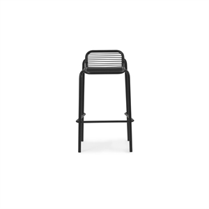 Normann Copenhagen Vig Barstool H75 Musta