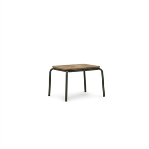 Normann Copenhagen Vig Side Table 55 x 45 cm Dark Green/Robinia