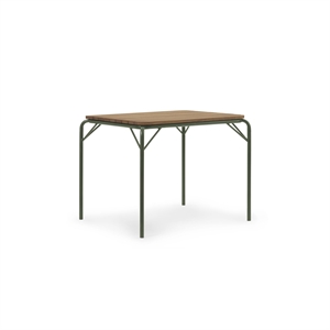 Normann Copenhagen Vig Dining Table 90 x 80 cm Dark Green/Robinia