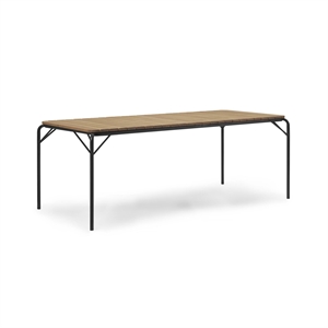 Normann Copenhagen Vig Ruokapöytä 90 x 200 cm Musta/Robinia