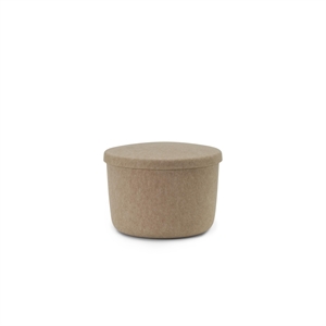 Normann Copenhagen Hide Storage Pouf Small Sand