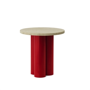 Normann Copenhagen Your Side Table Red/ Travertine Light