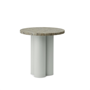 Normann Copenhagen Your Side Table Light Green/Travertine Silver