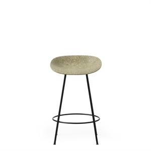 Normann Copenhagen Matt Barstool 65 cm Black/Steel/Seaweed