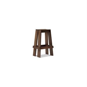 Normann Copenhagen Light Bar Stool H75 Brown Lacquered Ash