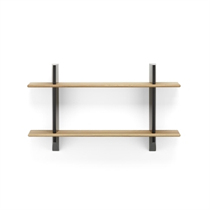 Vitra Rayonnage Mural Shelving Deep Black/ Oak