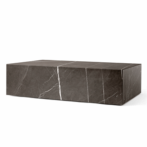 Audo Plinth Coffee Table Low Gray Kendzo Marble