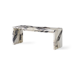 Audo Plinth Bridge Coffee Table Calacatta Viola Marble