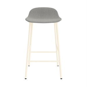 Normann Copenhagen Form Bar Stool 65 cm Upholstered Group 2 Cream/ Steel