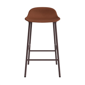 Normann Copenhagen Form Bar Stool 65 cm Upholstered Group 7 Brown/ Steel