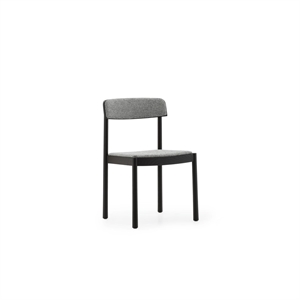 Normann Copenhagen Timb -ruokailutuoli, Pehmustettu musta/Hallingdal 166