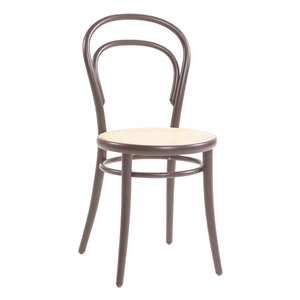 TON No 14 Dining Chair Rattan/Coffee