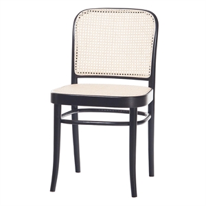 TON No 811 Dining Chair Rattan/ Black