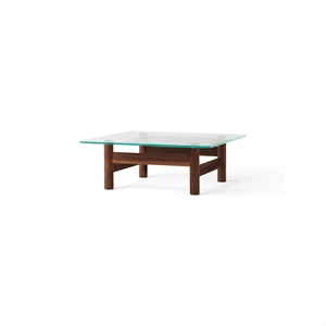 Audo Brasilia Coffee Table Walnut/ Glass