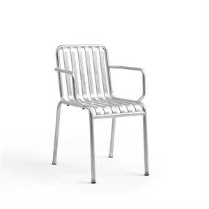 HAY Palissade Chair with Armrests Hot-dip Galvanized Steel