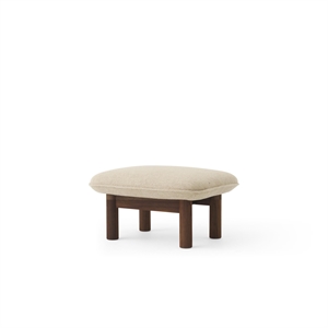 Audo Brasilia Ottoman Walnut/ Bouclé