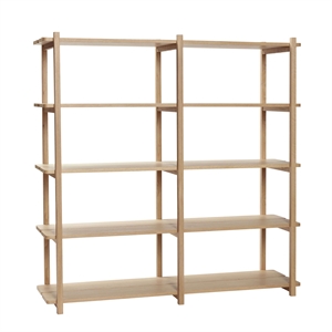 Hübsch Mason Bookcase Double Large Natural