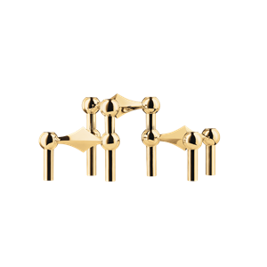 STOFF Nagel -kynttilänjalkasarja, 3 Kiinteää Messinkiä