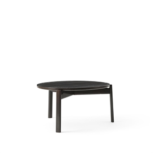 Audo Passage Round Coffee Table Ø70 Dark Lacquered Oak