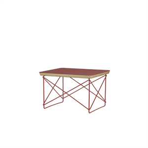 Vitra Occasional Table LTR Yöpöytä/Sivupöytä Tumma tiili/Eames Klassinen Punainen