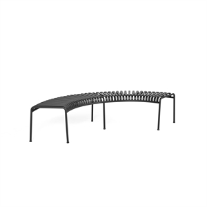 HAY Palissade Park Bench Set of 2 Freestanding Anthracite