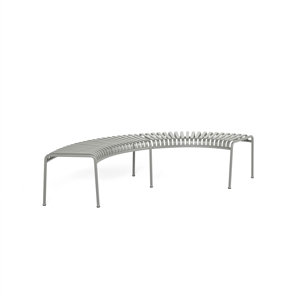 HAY Palissade Park Bench Set of 2 Freestanding Cloud Gray