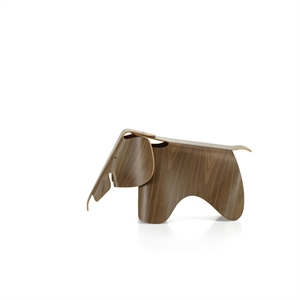 Vitra Eames Elephant -jakkara, kirkaslakattu pähkinäpuu