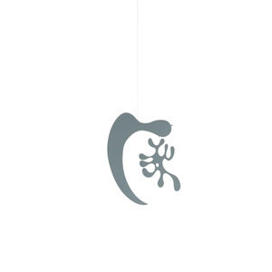 Vitra Eames Plywood Mobile Malli AL Koristetarvikkeet Ice Grey