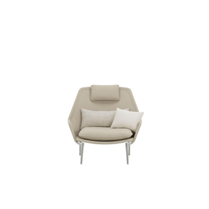Vitra Slow Nojatuoli Flocca 0650/Beige 02/Chrome