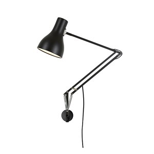 Anglepoise Type 75 Lamp w/wall Mount Jet Black