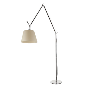 Artemide Tolomeo Mega Floor Lamp Parchment 36 cm Shade w. dimmer