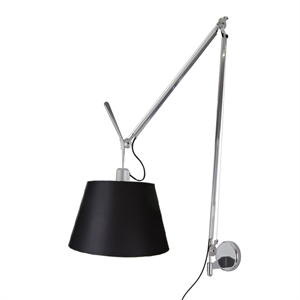 Artemide Tolomeo Mega Wall Lamp Black Shade 32cm w. dimmer