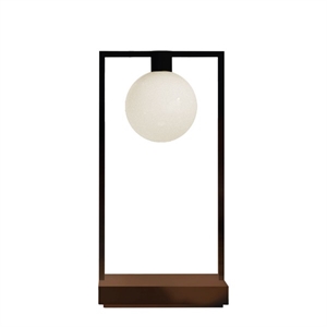 Artemide CURIOSITY 36 Table Lamp with Ball Ø 100mm, Black/ Brown