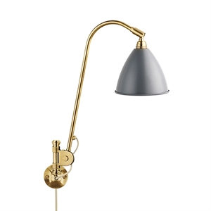 Bestlite BL6 Wall Lamp Grey & Brass