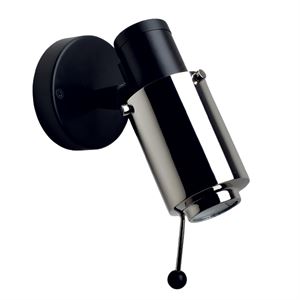 Biny 243 Wall Lamp Black & Nickel