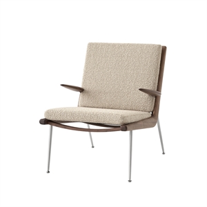 &Tradition Boomerang HM2 Armchair Walnut/Karakorum 003/Steel