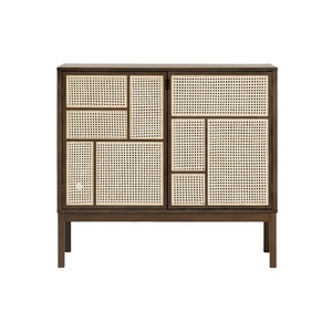 Design House Stockholm Air -sivupöytä Jaloilla, Tumma Tammi