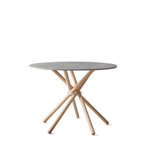 Eberhart Hector 105 Dining Table Light Concrete/Light Oak