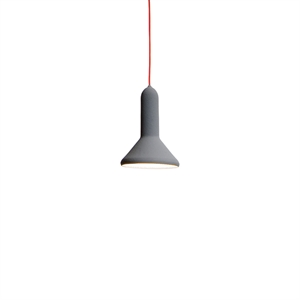 Established & Sons Torch S1 Pendant Grey w. Red Cord