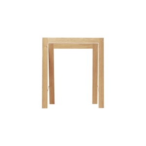 Form & Refine Austere Table Trestles 2-pack White Oiled Oak